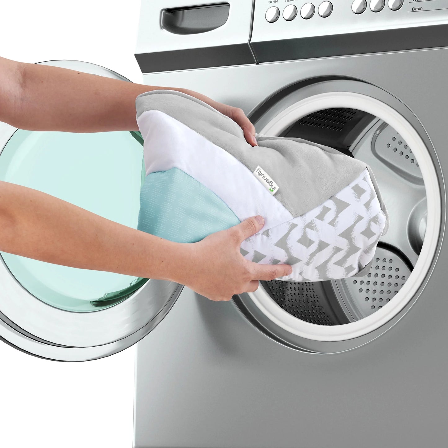 Simplecomfort 2-In-1 Vibrating Lightweight Baby Swing and Rocker Raylan, Gray