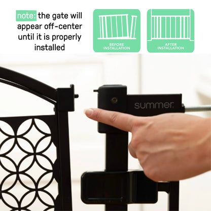 Summer by  Modern Home Walk-Thru Safety Pet and Baby Gate, 28'-42' Wide, 30' Tall