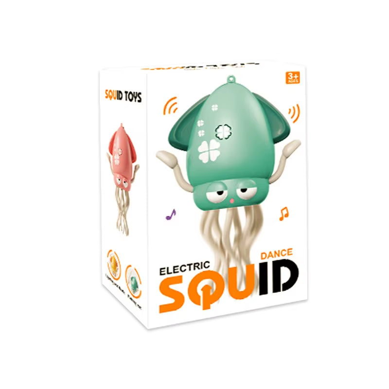 Electric Magic Dancing Music Octopus Toy Smart Dancing Squid Toys Fishing Toy Electronic Pet Toys for Age 3+ Kids Boy Girl Gifts