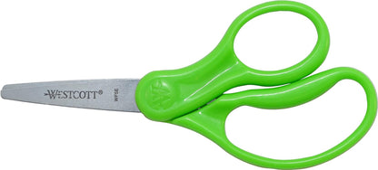 Hard Handle Kids Scissors, 5", Pointed, Assorted Colors, 2-Pack