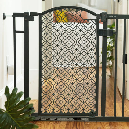 Summer by  Modern Home Walk-Thru Safety Pet and Baby Gate, 28'-42' Wide, 30' Tall